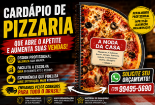Cardápio de pizzaria: