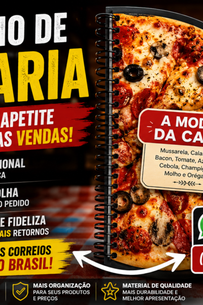 Cardápio de pizzaria: