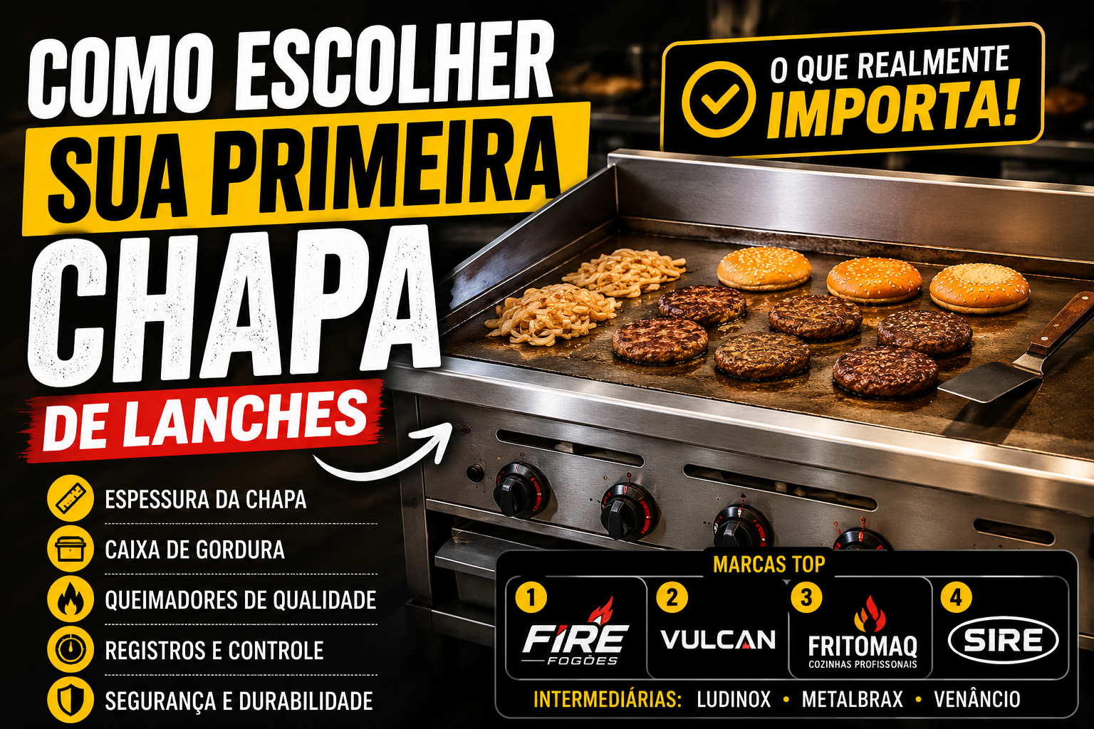 Como escolher sua chapa de lanches: veja o que avaliar