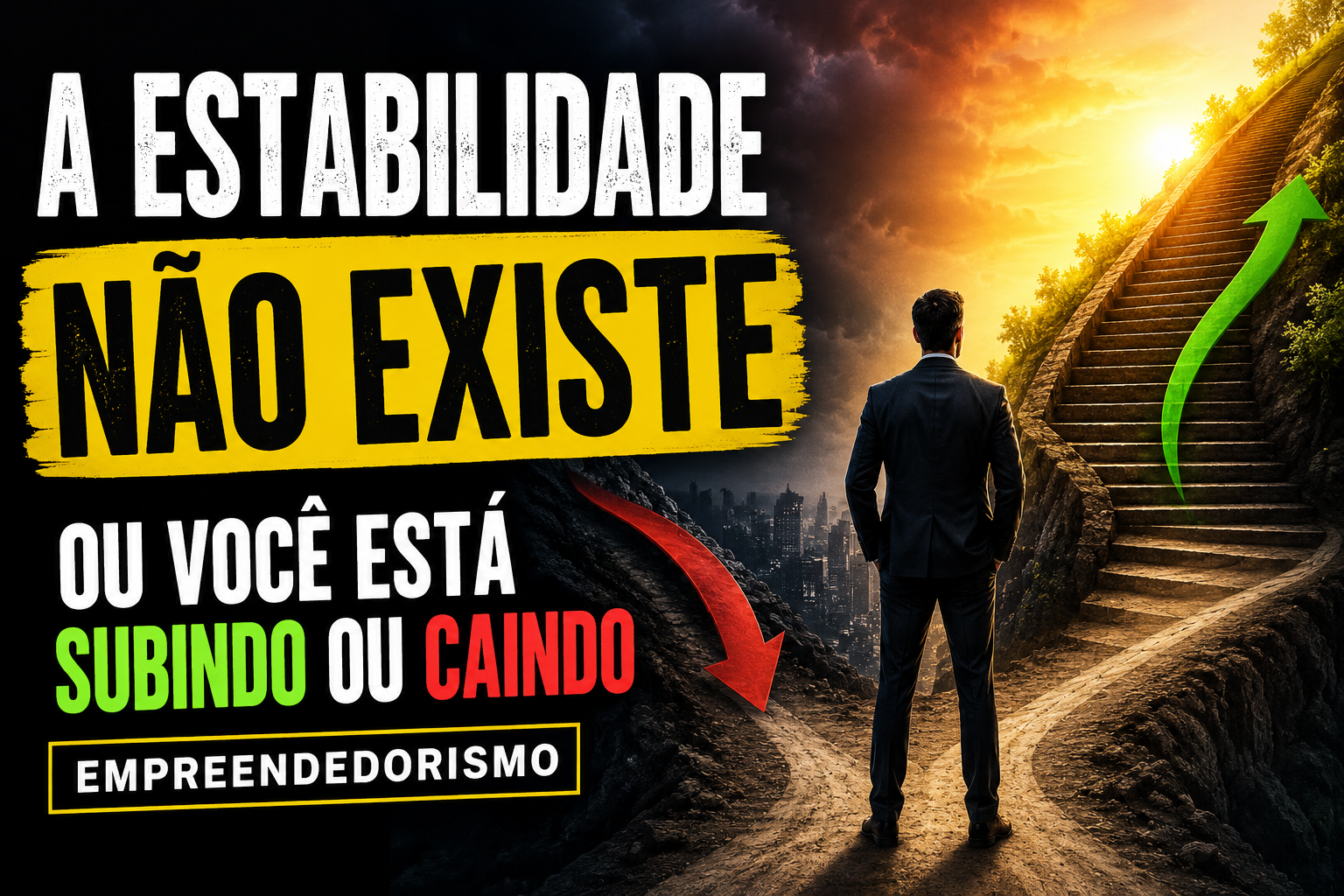 A estabilidade não existe: ou você está subindo ou caindo