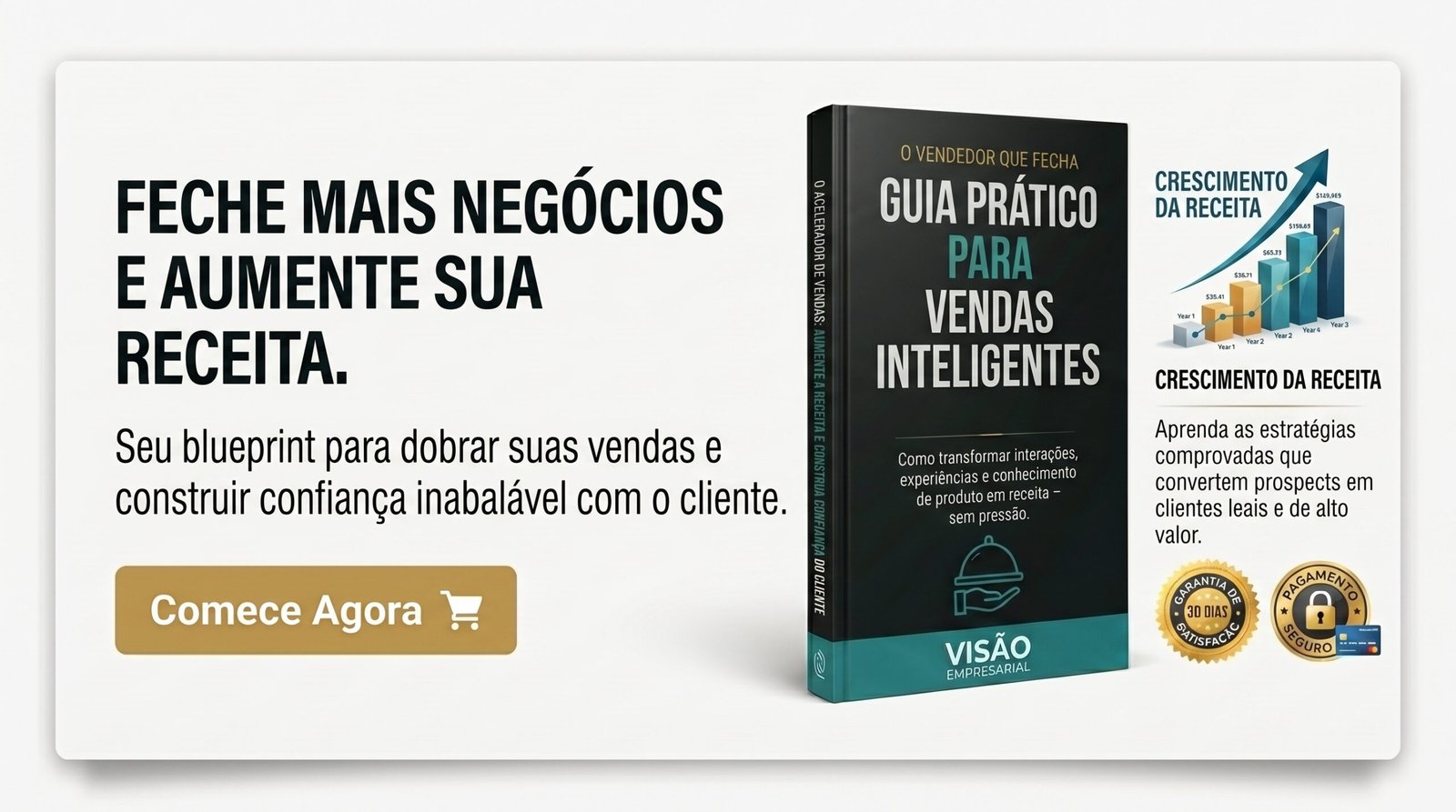 Mockup do e-book e chamada para ação