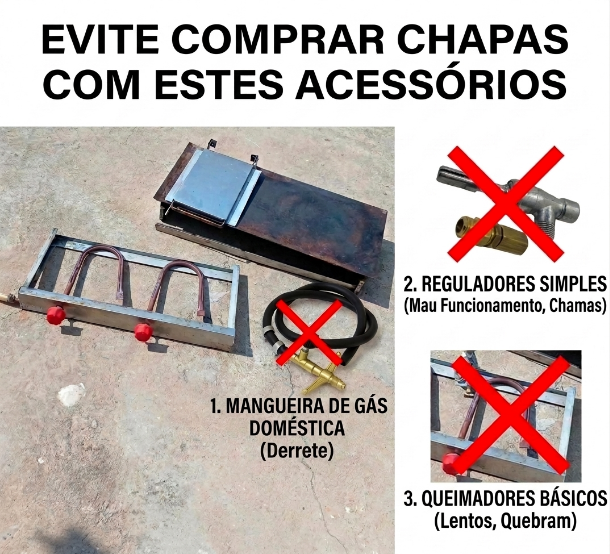 chapa de lanches