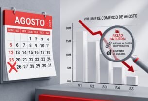 mês de agosto