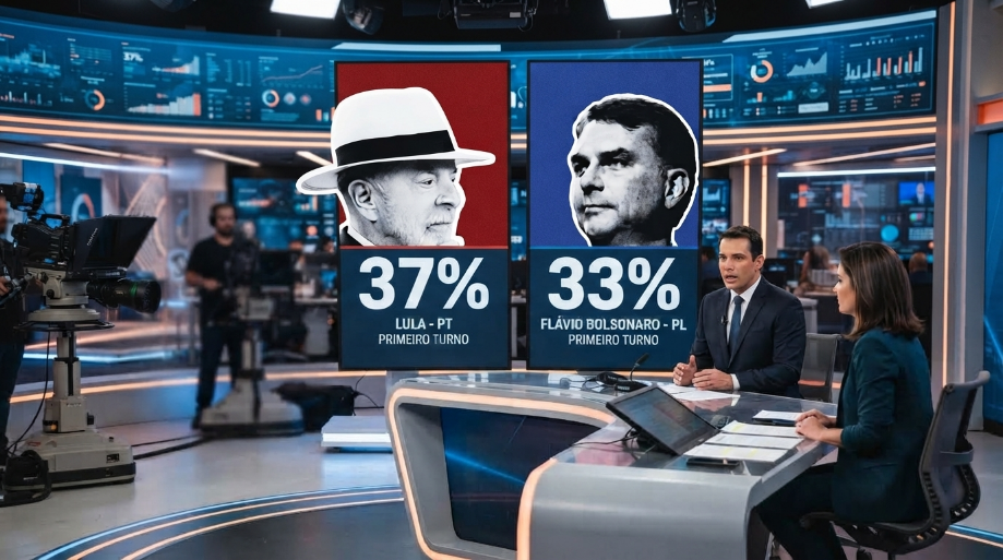 Lula e Flávio Bolsonaro