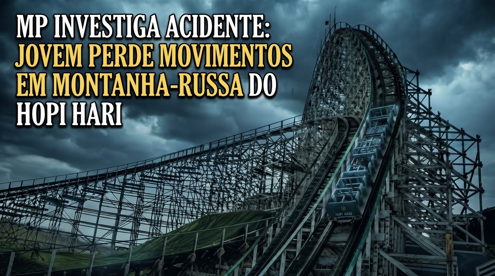 MP investiga acidente após jovem perder movimentos em montanha-russa do Hopi Hari